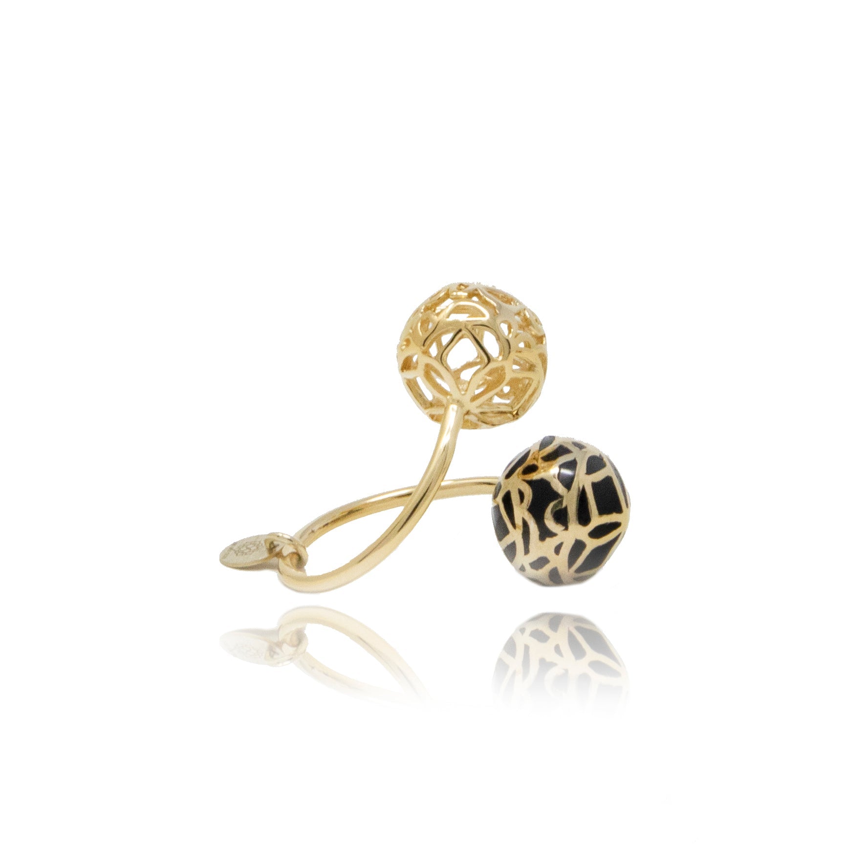  Georgina Jewelry Signature Sphere Resin Ring - Black - Bonton