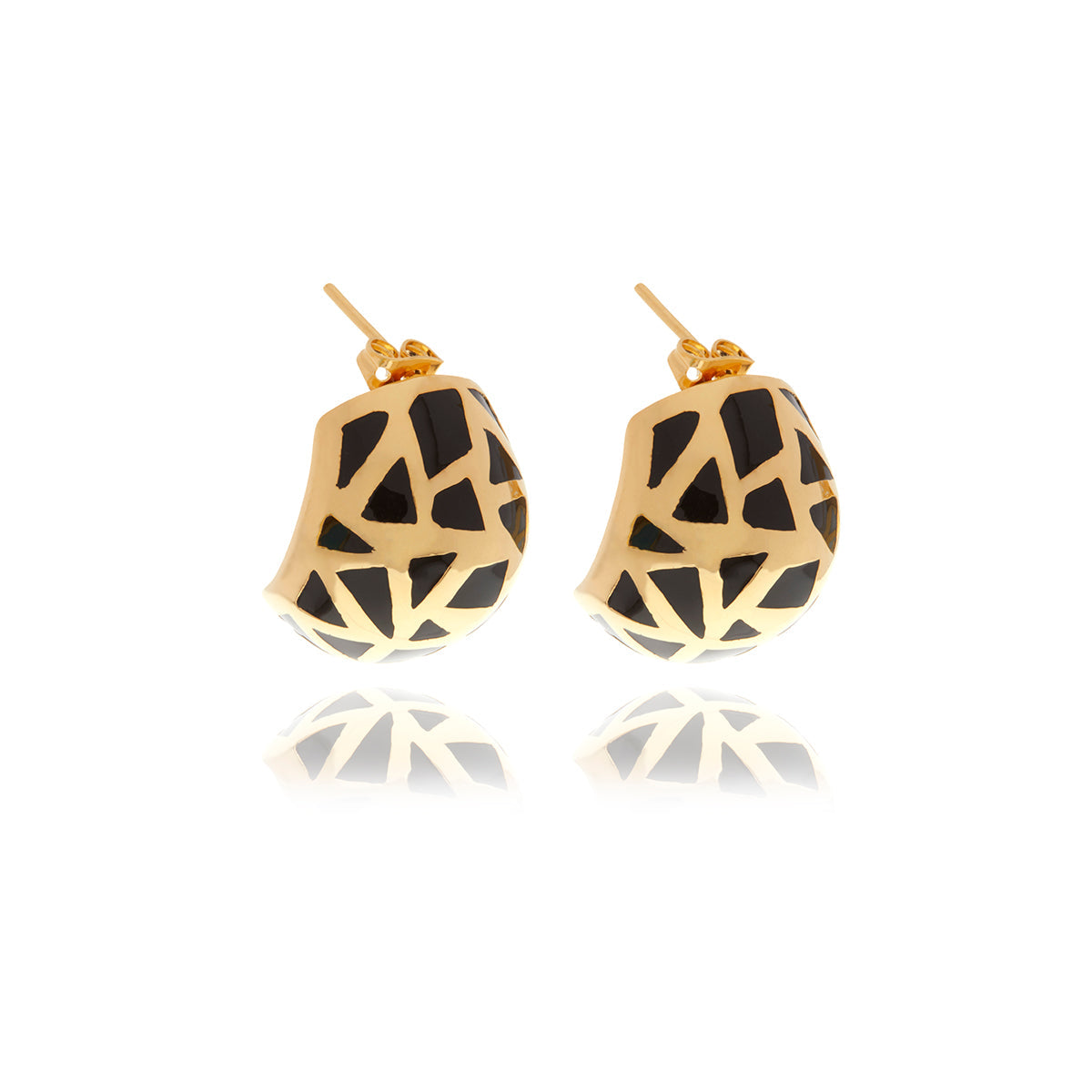  Georgina Jewelry Les Racines Resin Earrings - Black - Bonton