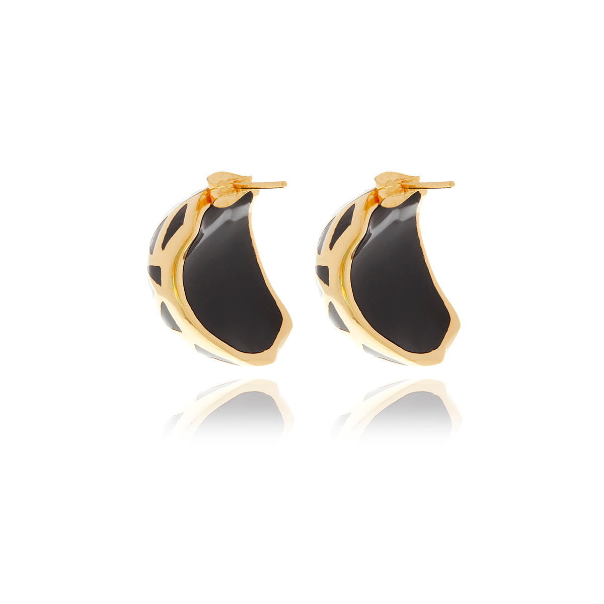  Georgina Jewelry Les Racines Resin Earrings - Black - Bonton