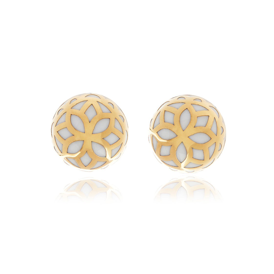  Georgina Jewelry Signature Flower Sphere Earrings - Green - Bonton