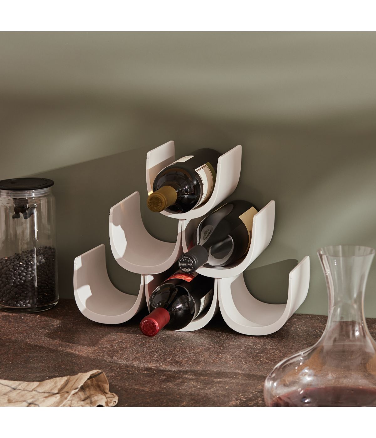  Alessi Noè Wine Bottle-Holder - White - Bonton