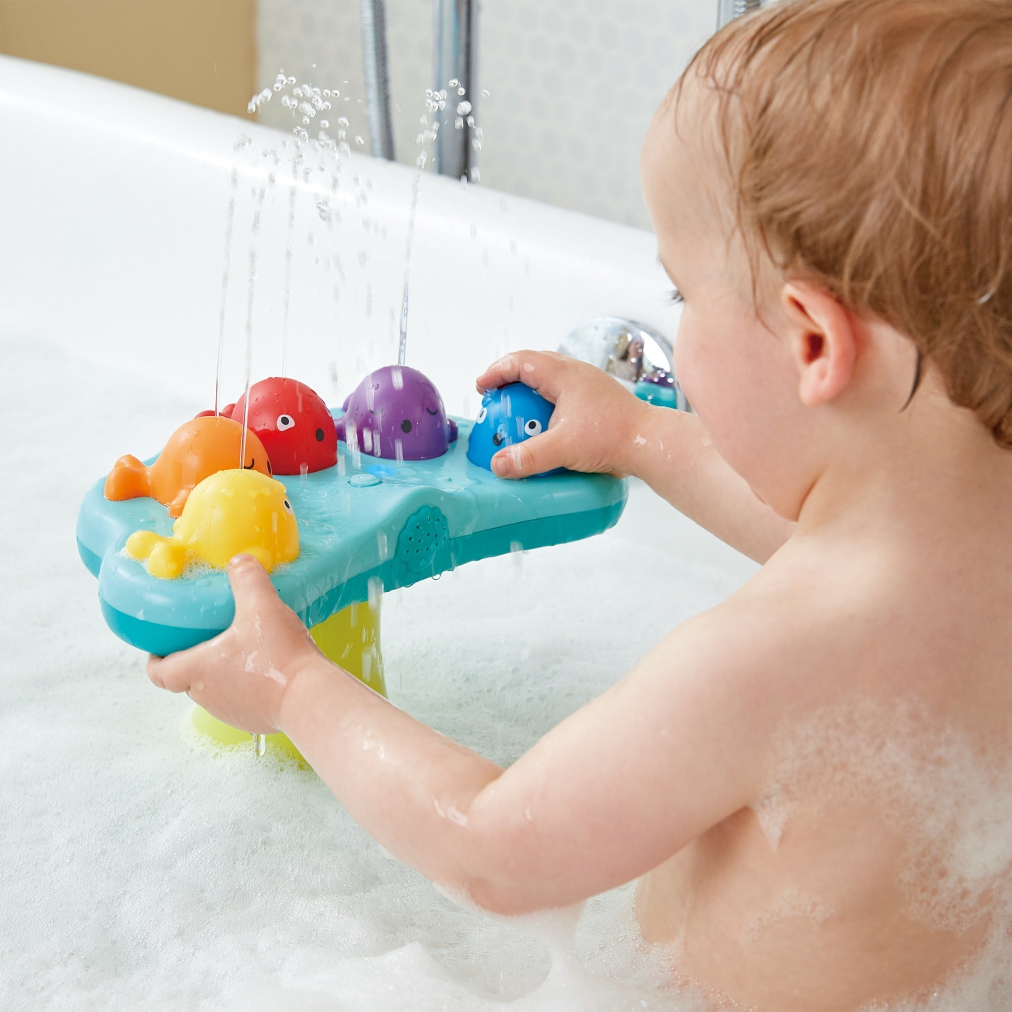 Hape Music Fountain Whale Bath Toy with 2 Play Modes