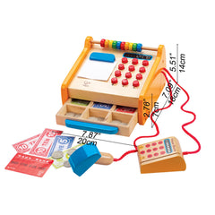 Hape Checkout Register Kid's Wooden Pretend Play Set