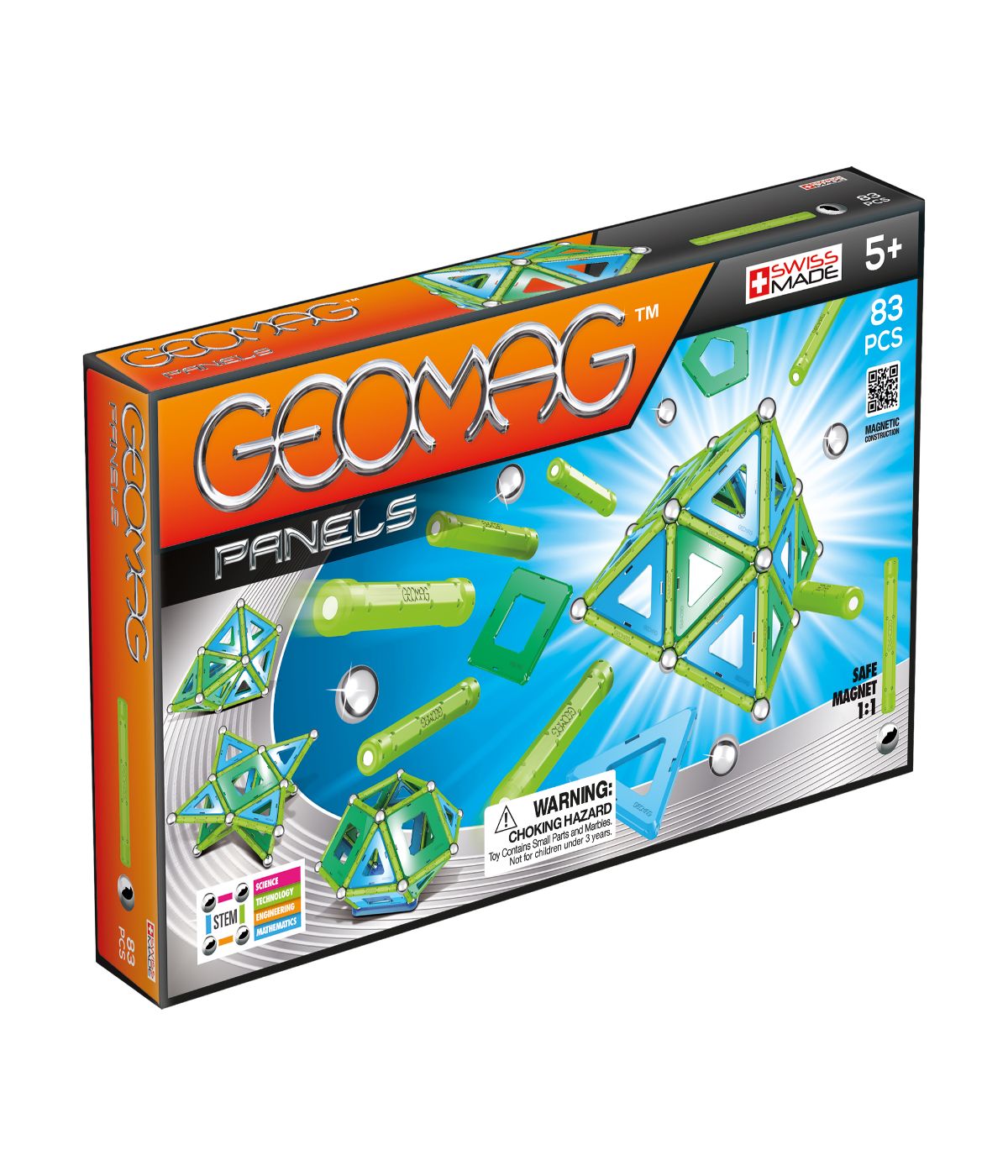  Geomag Panels: 83 Pcs Multi - Multi - Bonton