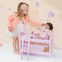 Olivia's Little World - Twinkle Stars Princess 18" Doll Double Bunk Bed