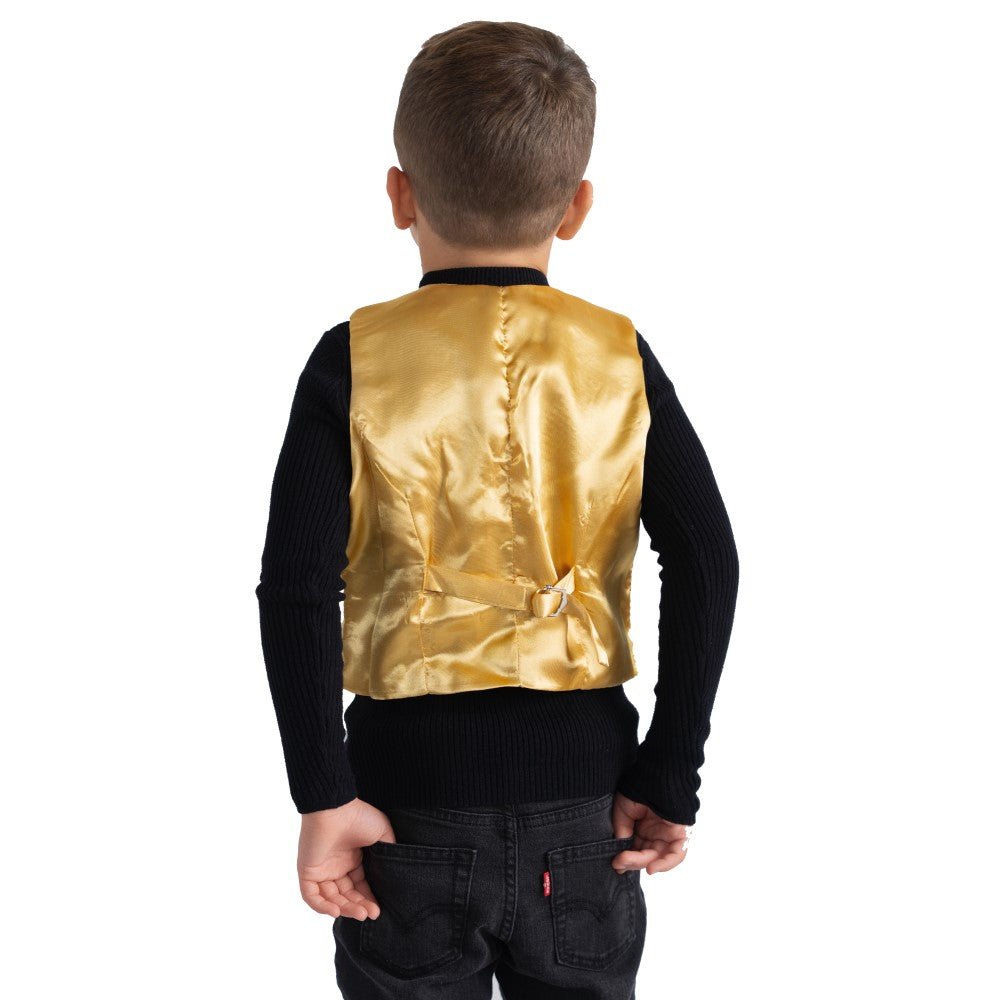  Dress Up America Gold Sequin Vest - Kids by Dress Up America - Large (12-14) - Bonton
