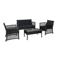 4-Piece Outdoor Patio Conversation Set