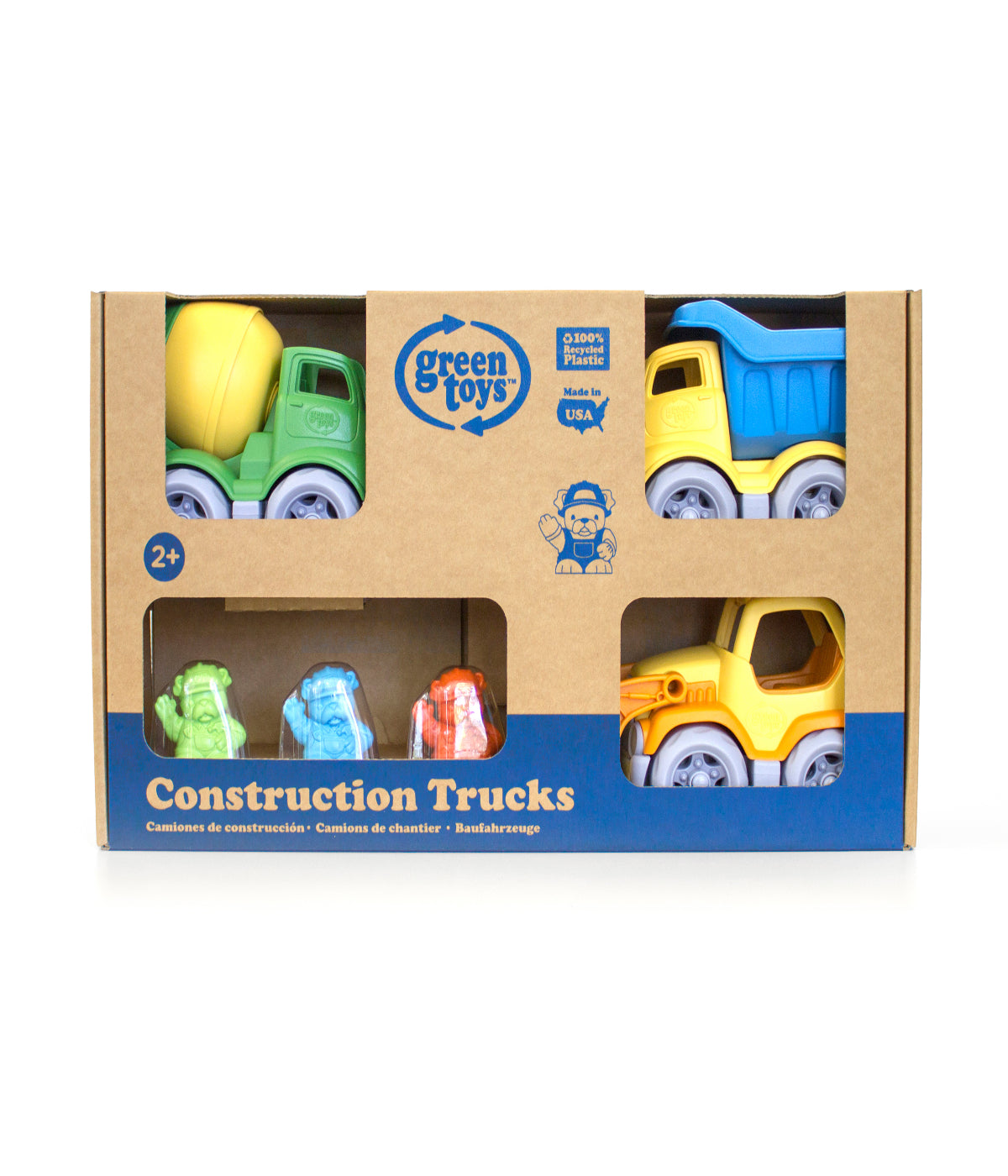  Construction Trucks - 3 Vehicle Gift Set Multi - Multi - Bonton