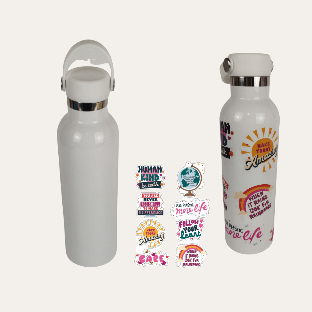  Kids Crafts Greta Stainless Steel Water Bottle Decorating Craft - Default Title - Bonton