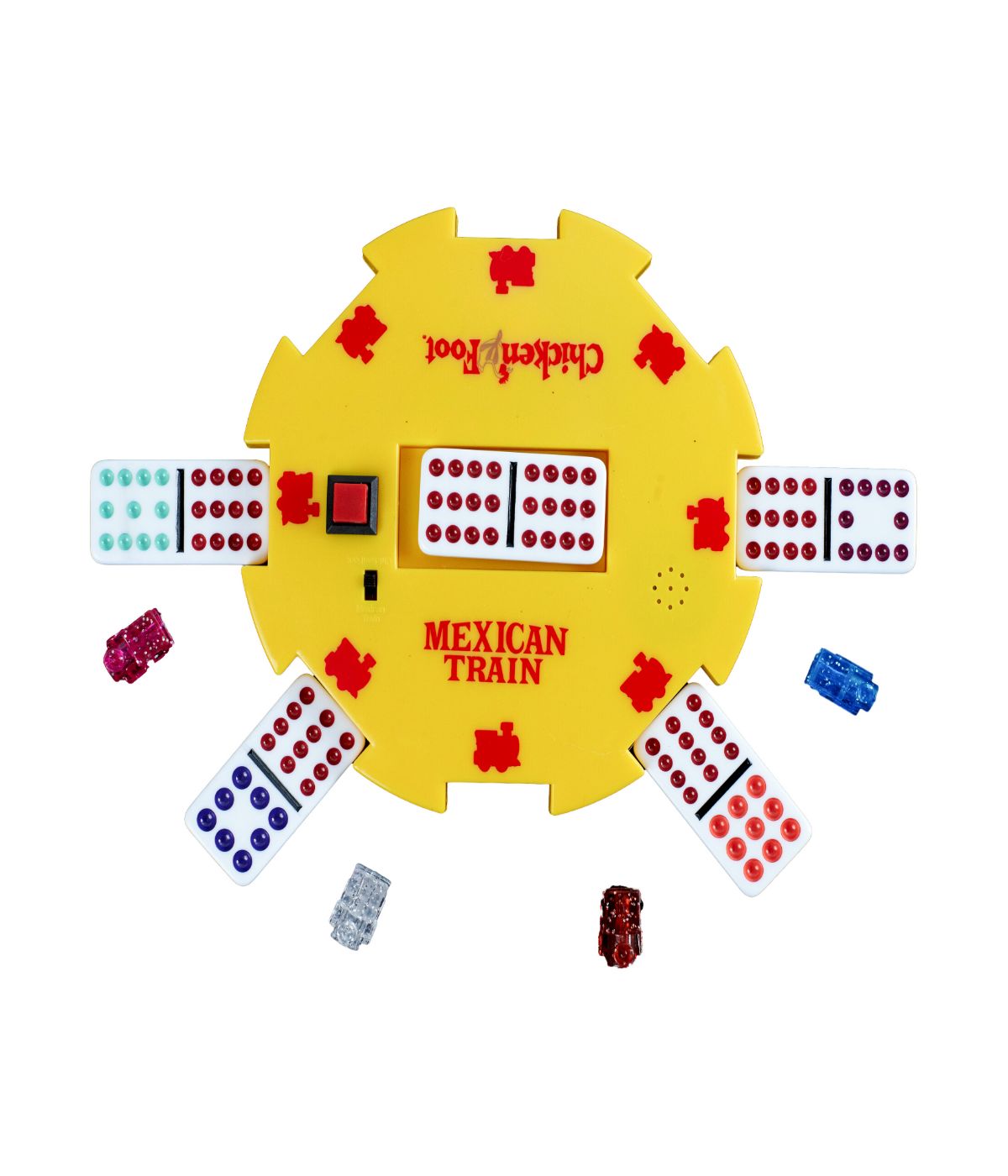  Mexican Train Deluxe Traditional Double 12 Domino Set with Dots Multi - Multi - Bonton