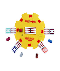 Mexican Train Deluxe Traditional Double 12 Domino Set with Dots Multi