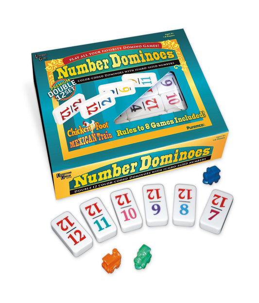 Number Dominoes - Premium Double 12 Set Multi