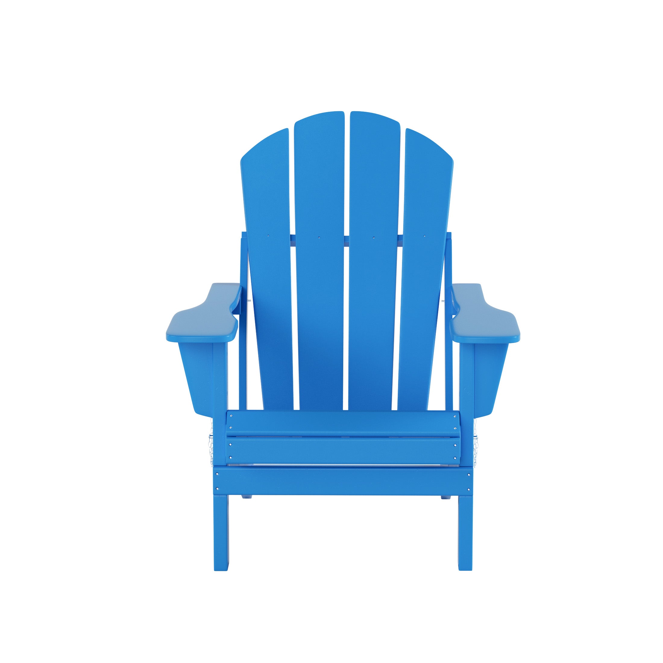  Westin Furniture Outdoor Folding Poly Adirondack Chair - Pacific Blue - Bonton