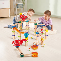 Hape Marble Run Tricks n' Twists DIY Wood Building Racetrack