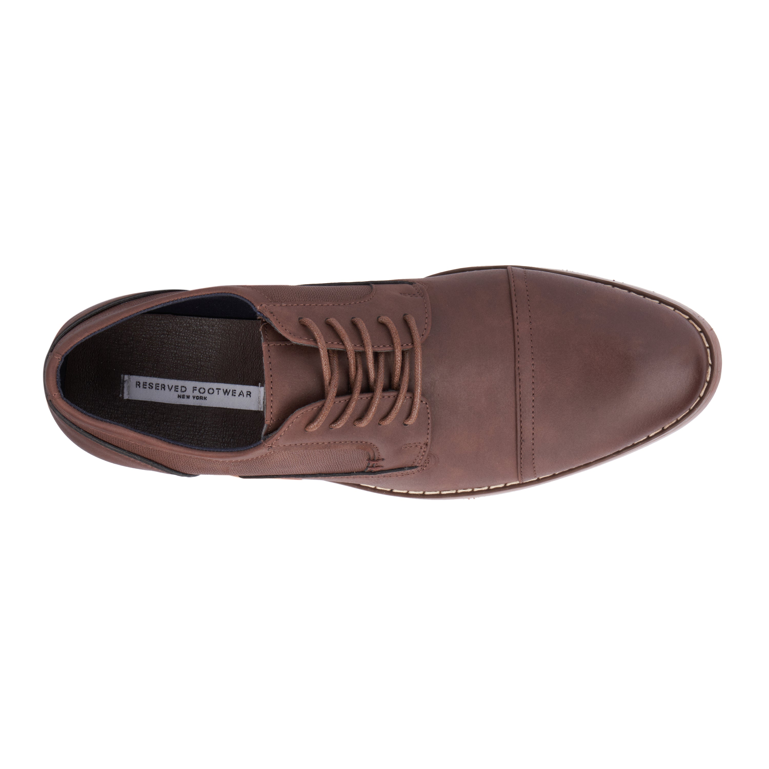  Reserved Footwear New York Men's Asher Oxford Casual Shoe - Brown - Bonton