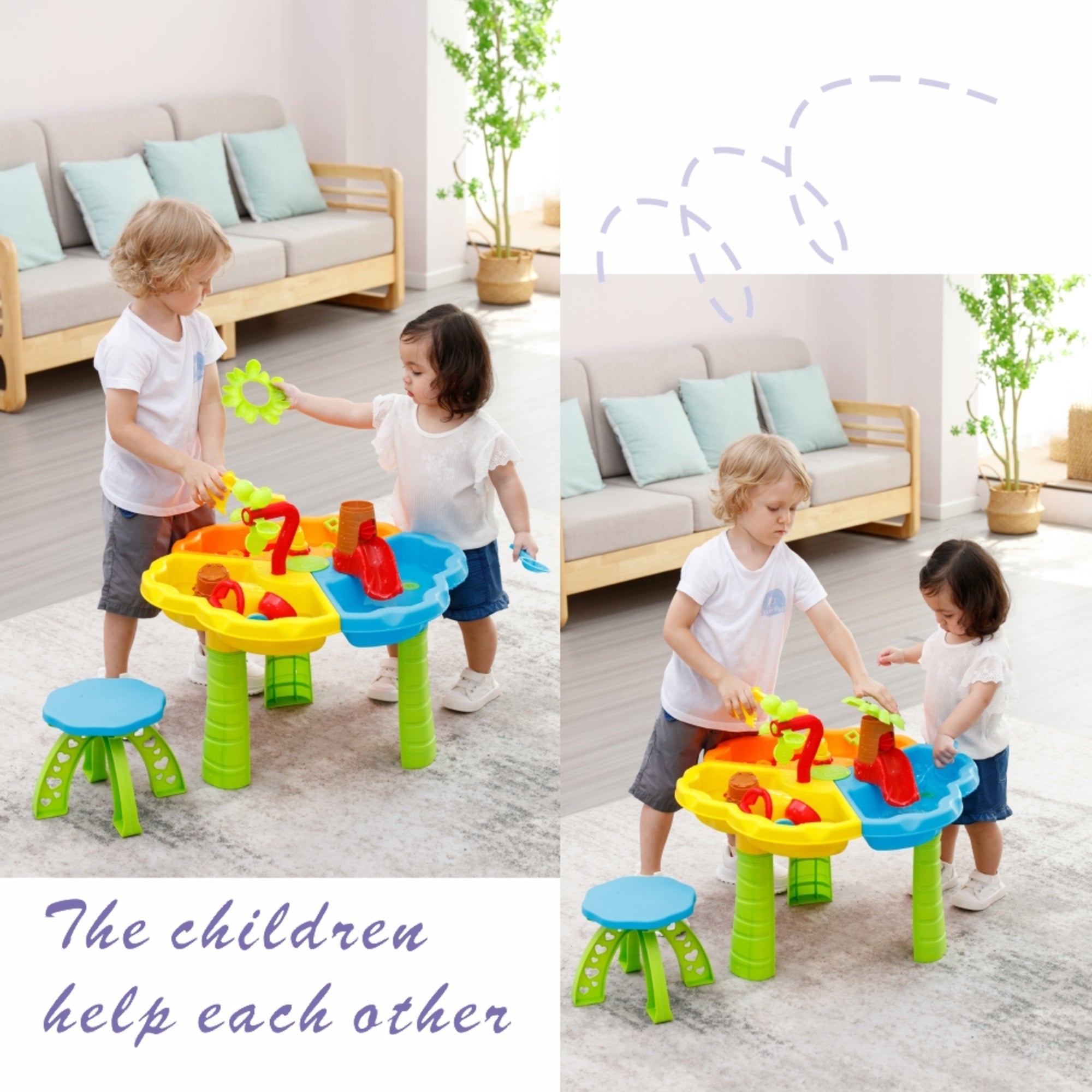 Trimate Toddler Sensory Sand and Water Table W Chair