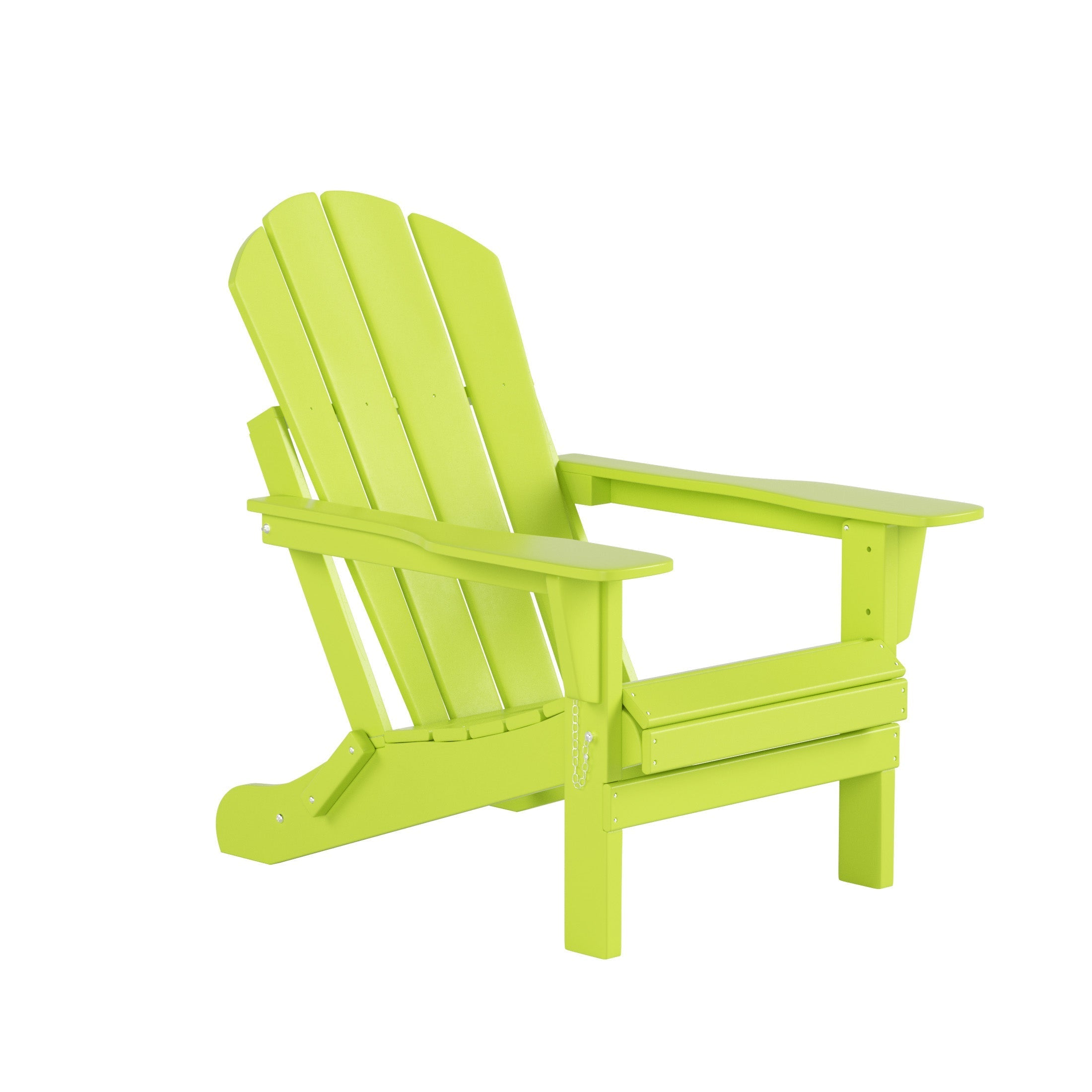  Westin Furniture Outdoor Folding Poly Adirondack Chair - Pacific Blue - Bonton