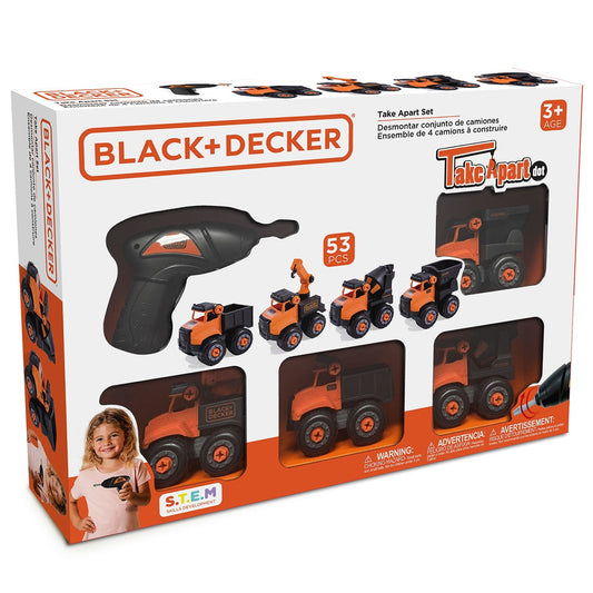 Black and Decker Take Apart Mini Construction Trucks Set