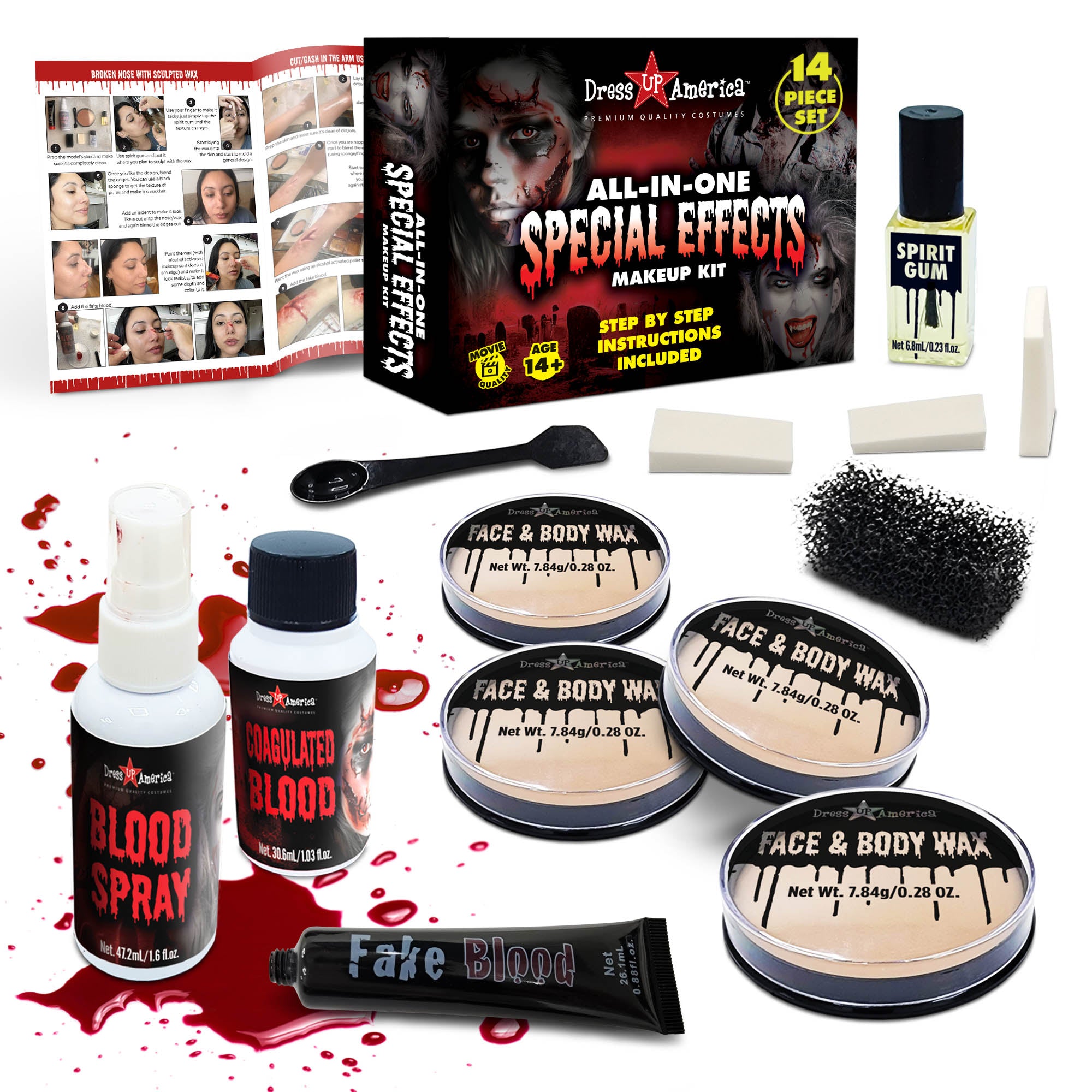  Dress Up America Halloween Makeup Kit by Dress Up America - Default Title - Bonton