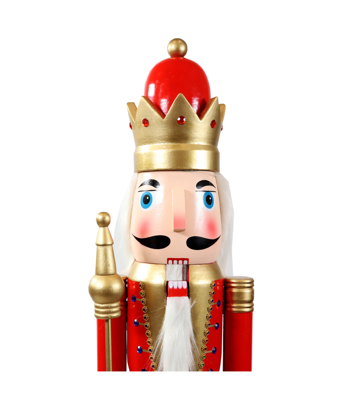  Sunnydaze Decor Arnold the Strong Indoor Christmas Wooden Nutcracker Statue - Red - Bonton