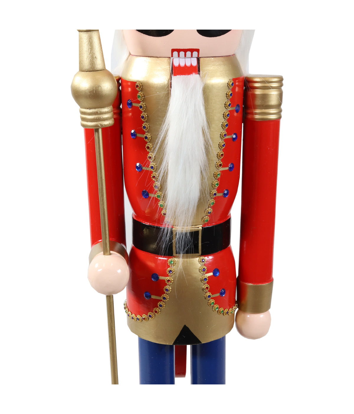  Sunnydaze Decor Arnold the Strong Indoor Christmas Wooden Nutcracker Statue - Red - Bonton