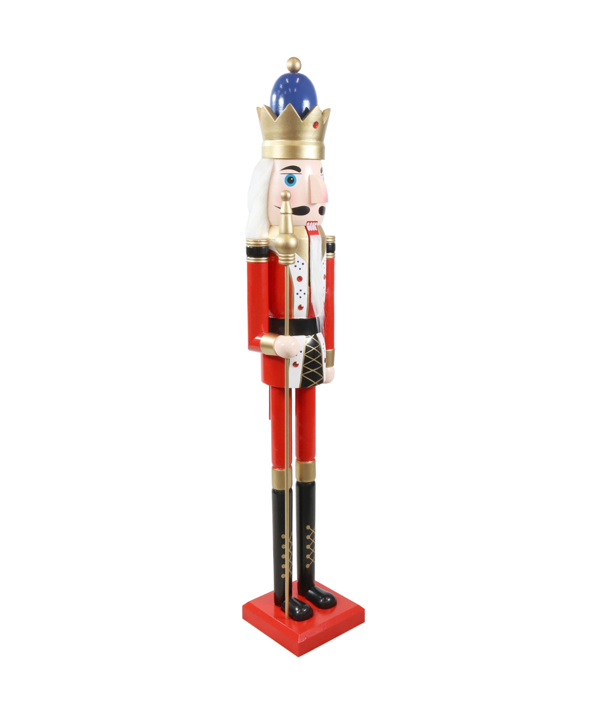  Sunnydaze Decor Balthazar the Protector Indoor Christmas Wooden Nutcracker Statue - Red - Bonton