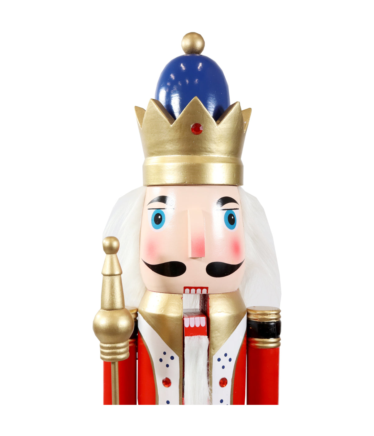  Sunnydaze Decor Balthazar the Protector Indoor Christmas Wooden Nutcracker Statue - Red - Bonton