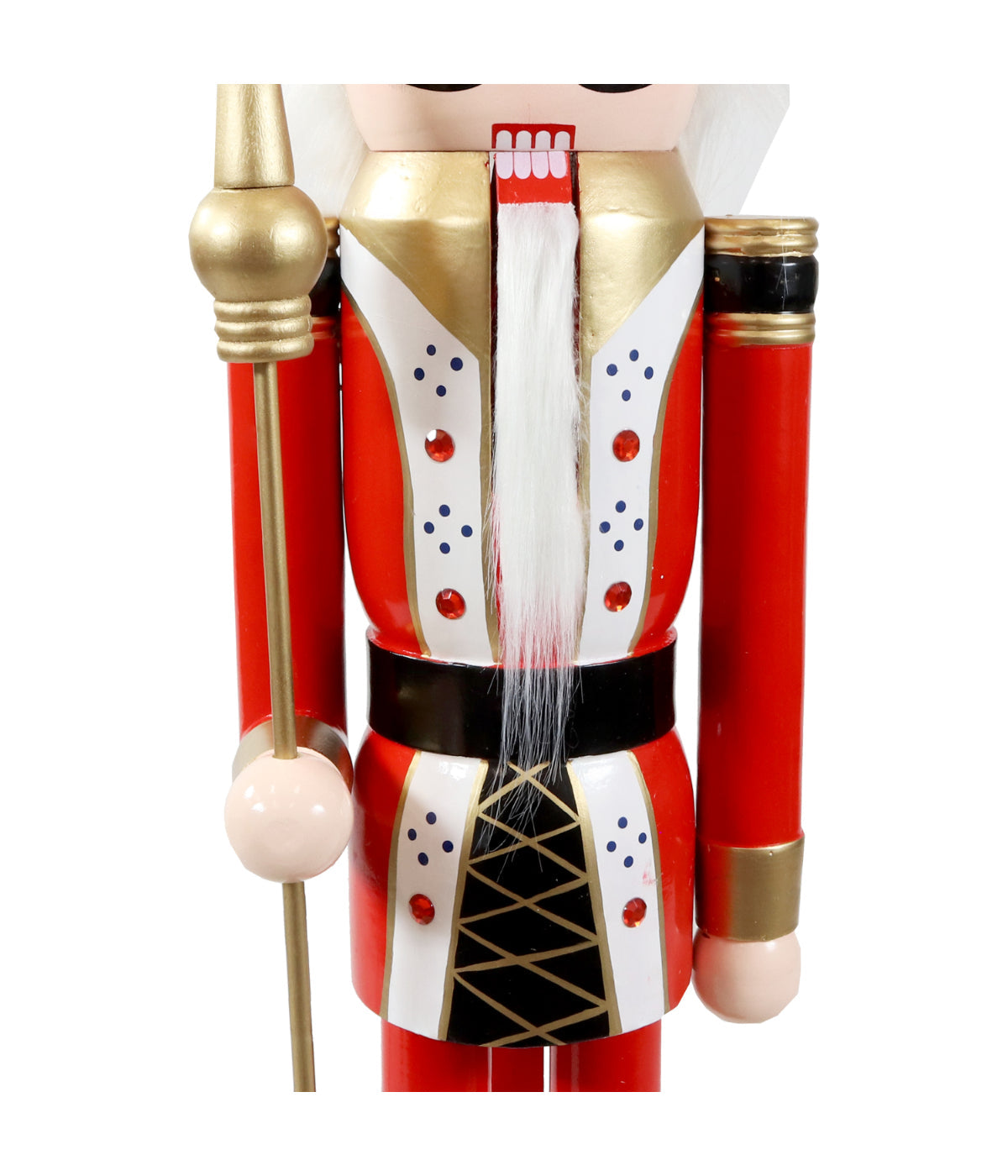  Sunnydaze Decor Balthazar the Protector Indoor Christmas Wooden Nutcracker Statue - Red - Bonton