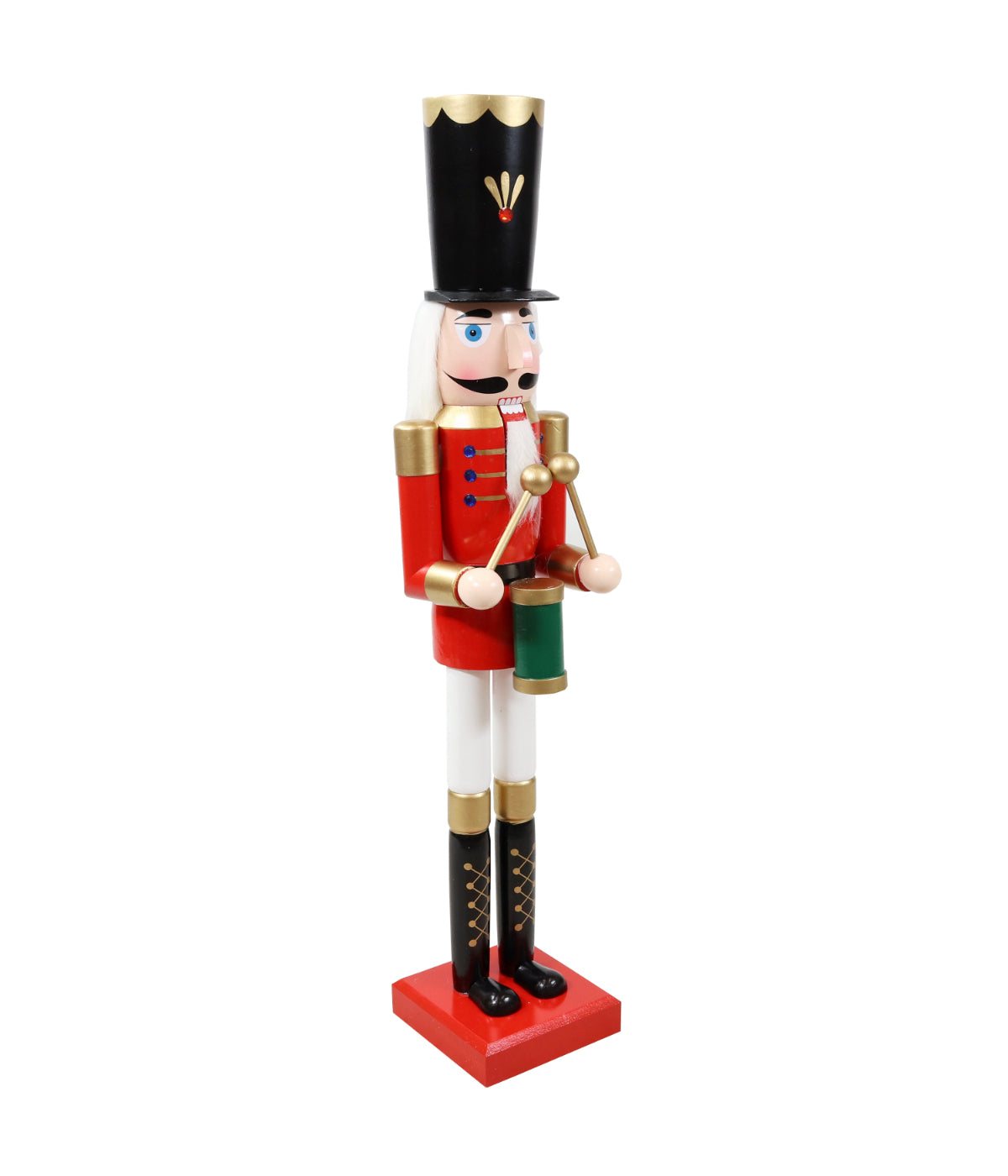  Sunnydaze Decor Noah the Harmonious Christmas Wooden Nutcracker Statue - Red - Bonton