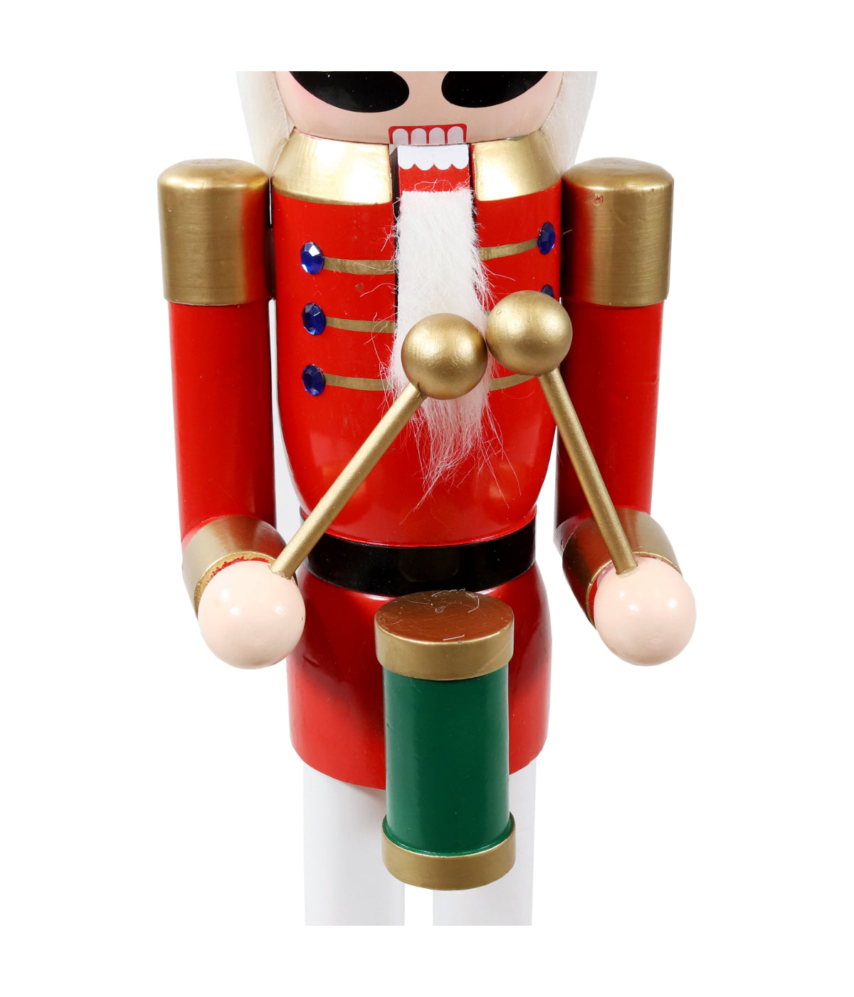  Sunnydaze Decor Noah the Harmonious Christmas Wooden Nutcracker Statue - Red - Bonton