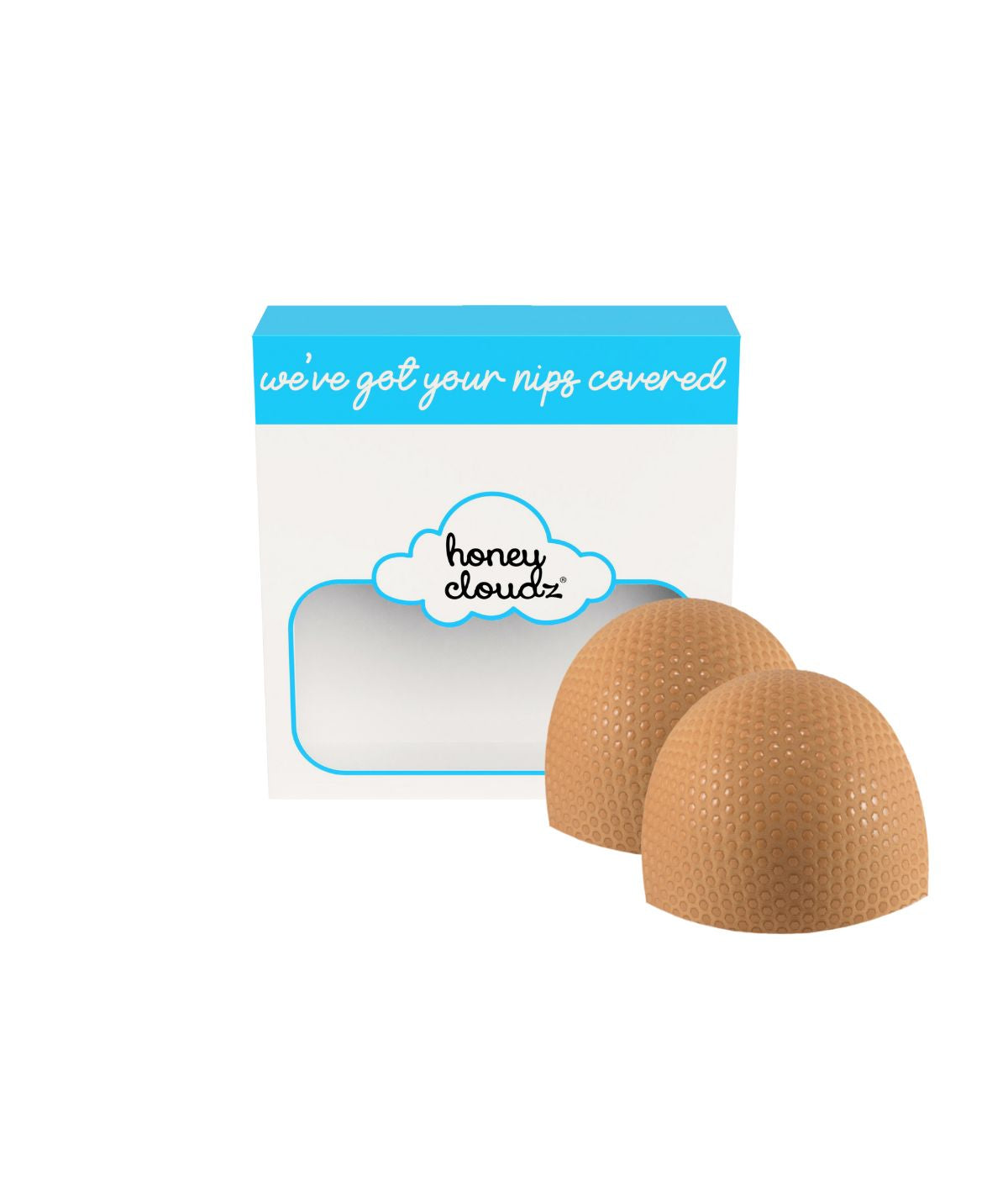  Honey Cloudz Non Slip Bra Pad Inserts Half Moons Style - Caramel - Bonton