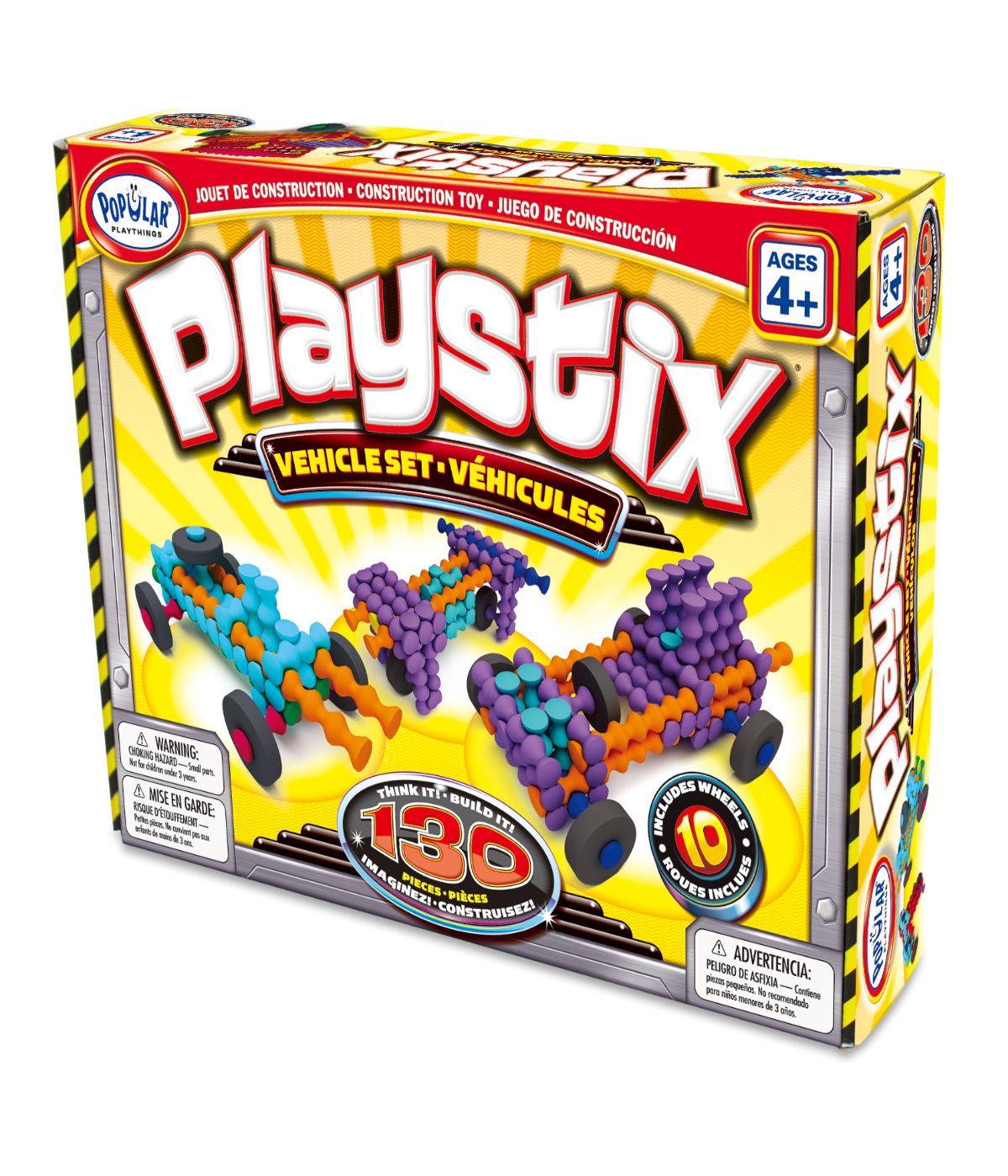  Playstix Vehicles 130 Piece Set Multi - Multi - Bonton