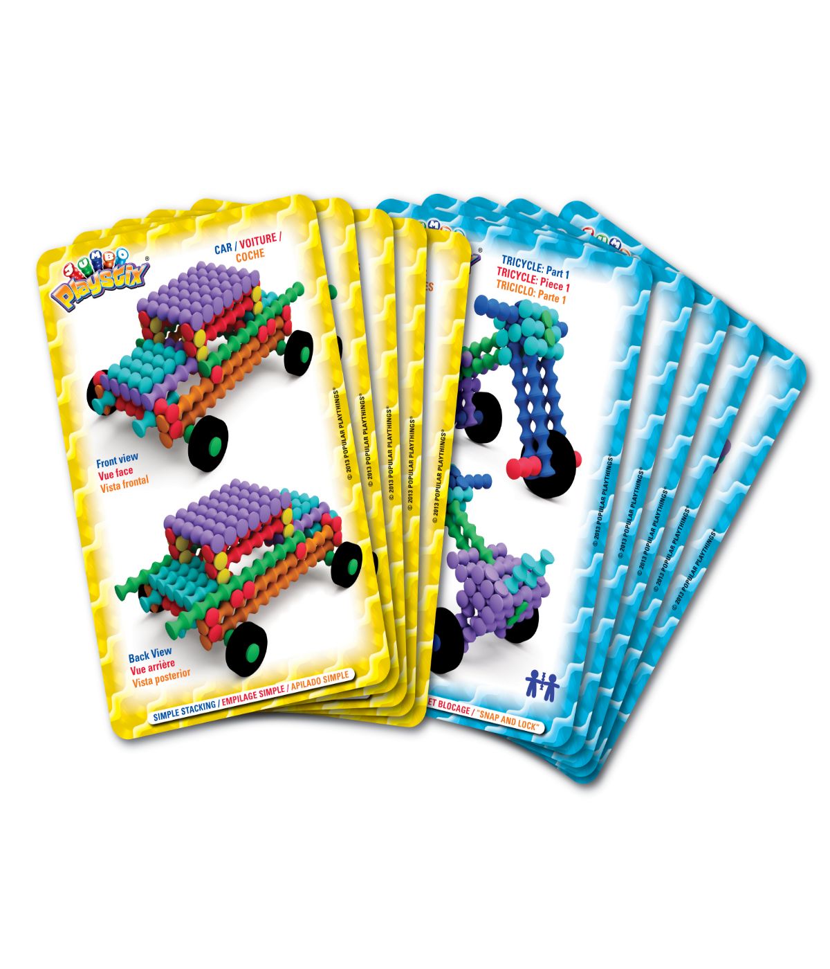  Playstix Jumbo Set: 80 Pcs Multi - Multi - Bonton