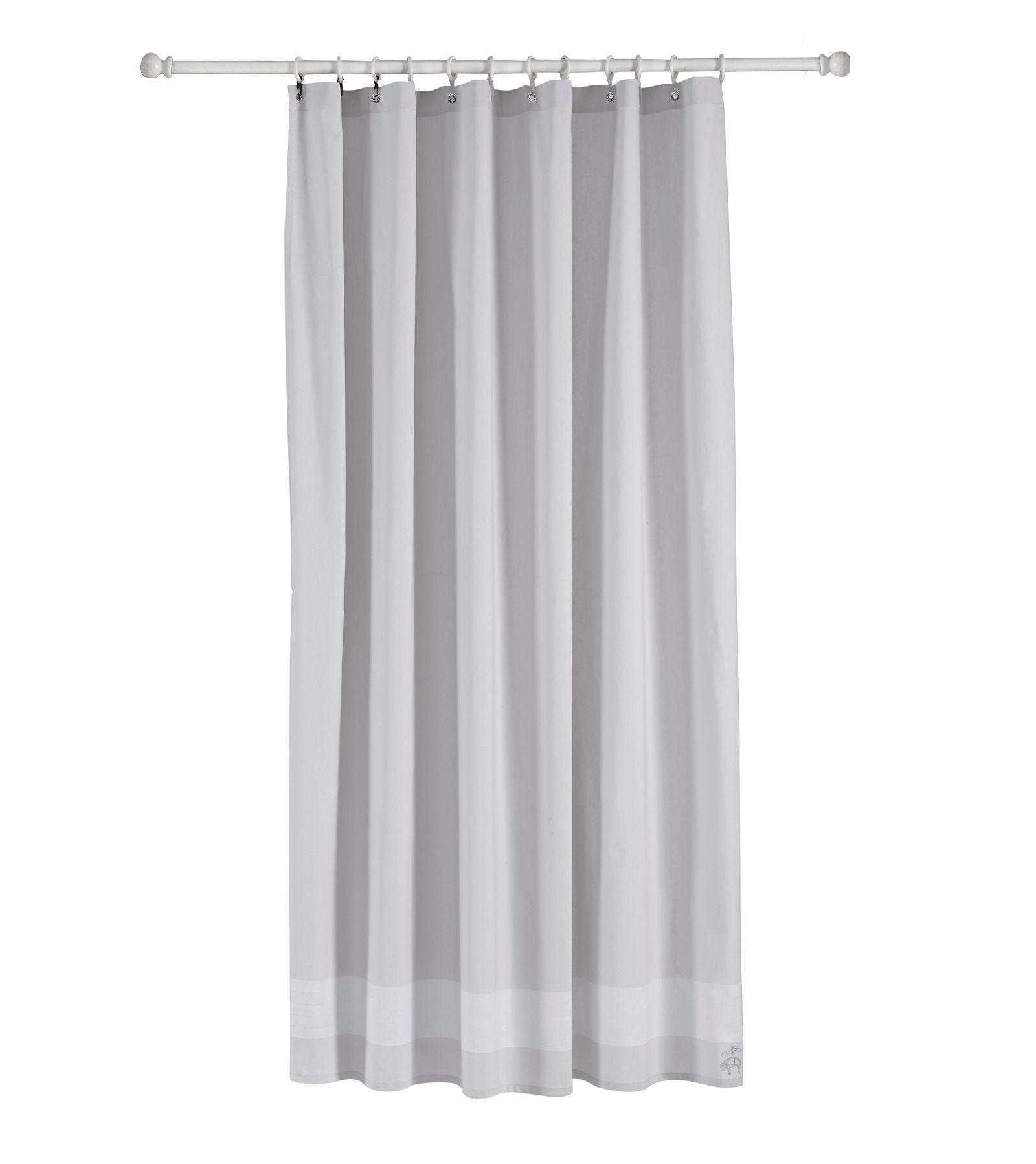  Brooks Brothers Herringbone Shower Curtains - White - Bonton