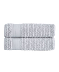 Herringbone 2 Piece Bath Sheet Set