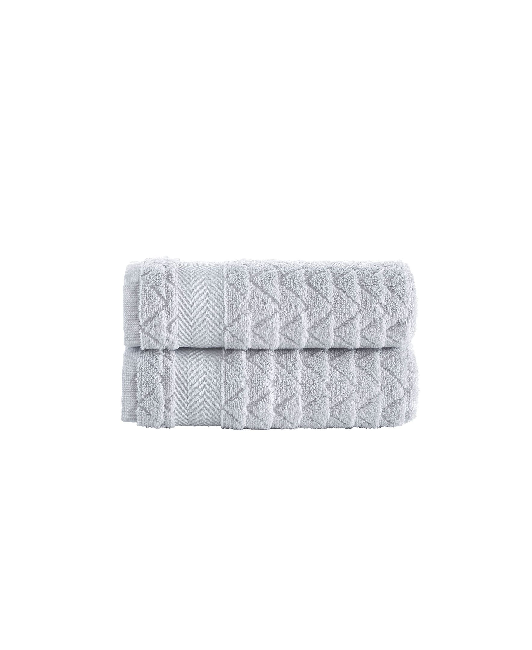  Brooks Brothers Herringbone 2 Piece Hand Towel Set - Navy - Bonton