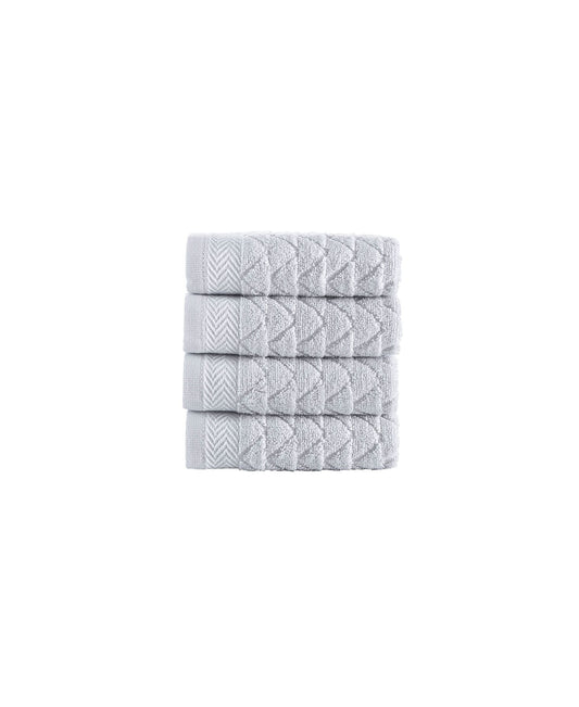 Herringbone 4 Piece Wash Towel Set