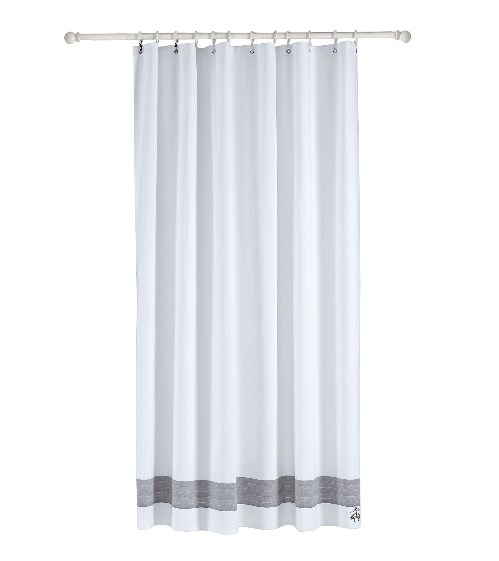  Brooks Brothers Herringbone Shower Curtains - Navy - Bonton