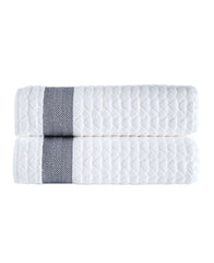 Herringbone 2 Piece Bath Sheet Set