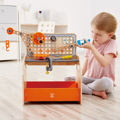 Hape Junior Inventor Discovery Scientific Workbench Building Set, 58 Piece