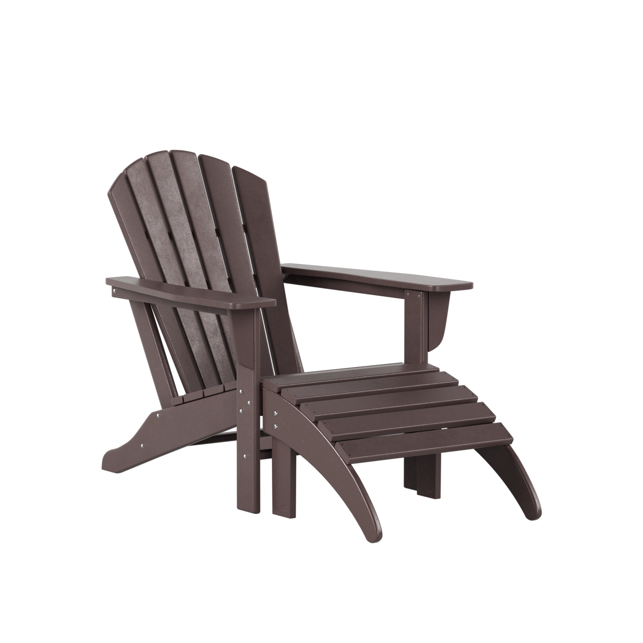  Westin Furniture Altura Outdoor Adirondack Chair With Ottoman 4-Piece Set - Turquoise - Bonton