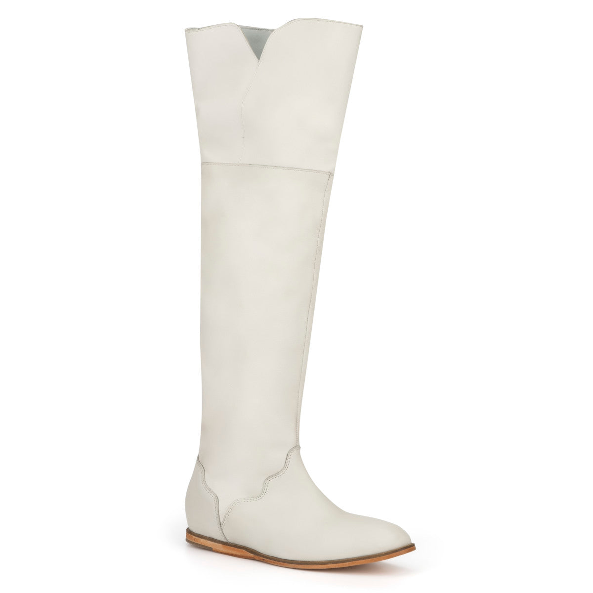  Vintage Foundry Co. Women's Nina Tall Boot - White - Bonton