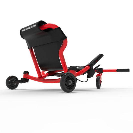 EzyRoller: Drifter X - Red - Ride-On Scooter, Cambering Motion, Pedal Free Cart, Hand Brakes, Extendable Frame, 154lb Capacity, Adults & Kids Ages 6+-Multi-One Size-2