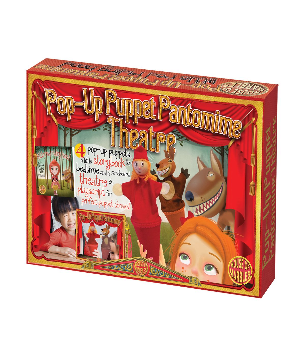  Pop-Up Puppet Pantomime Theatre - Little Red Riding Hood Multi - Multi - Bonton