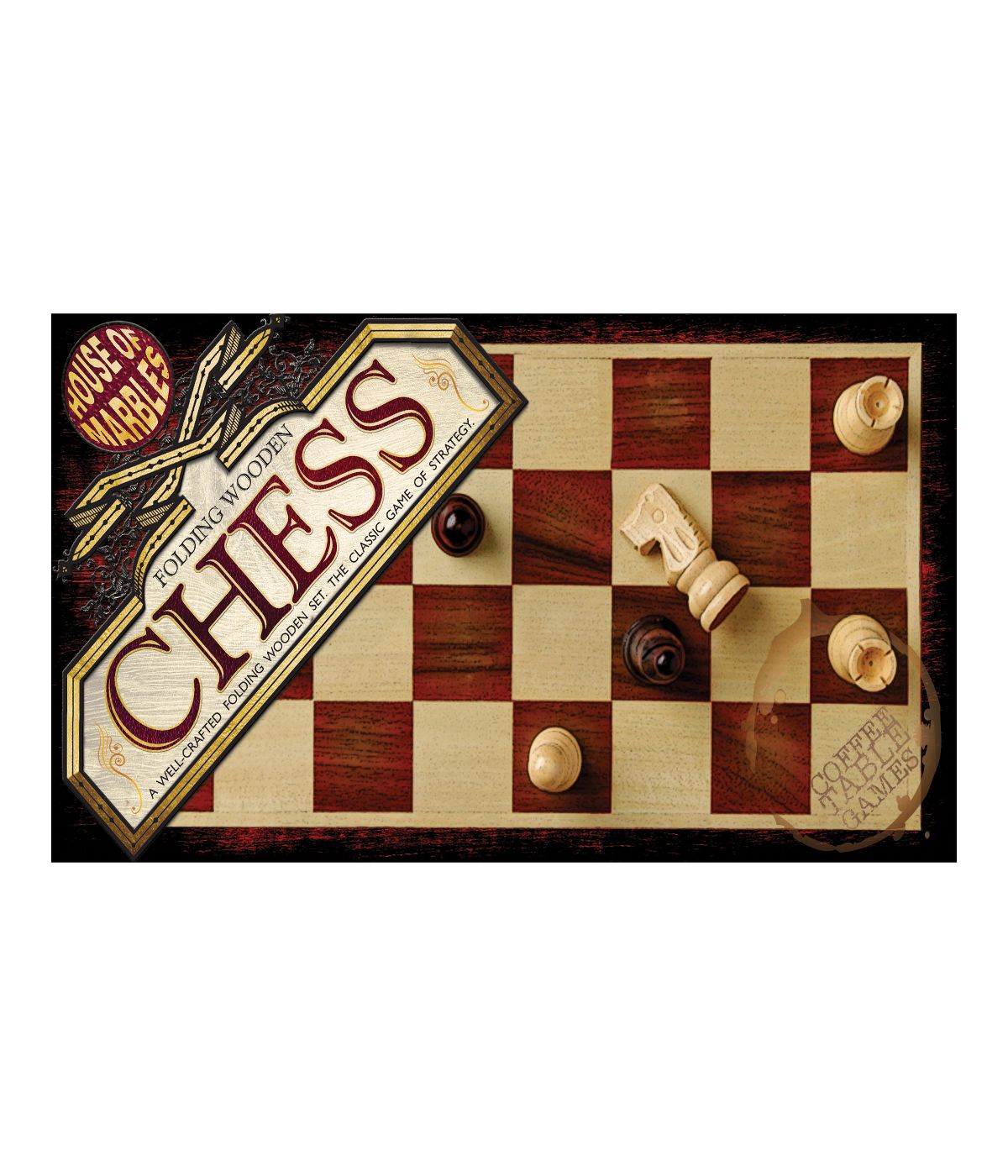  Folding Wooden Chess Multi - Multi - Bonton