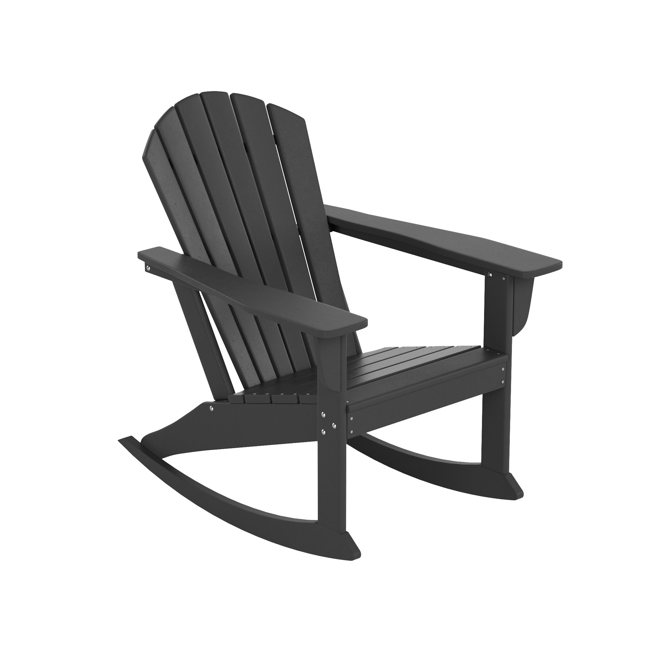  Westin Furniture Altura Outdoor Rocking Adirondack Chair - Orange - Bonton