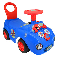 Kiddieland: Lights N' Sounds: Ride-On - Spidey Web Racer - Foot To Floor Vehicle, Interactive Push & Pull Toy Car, Toddlers, Kids Ages 12-36 Months-Multi-One Size-1