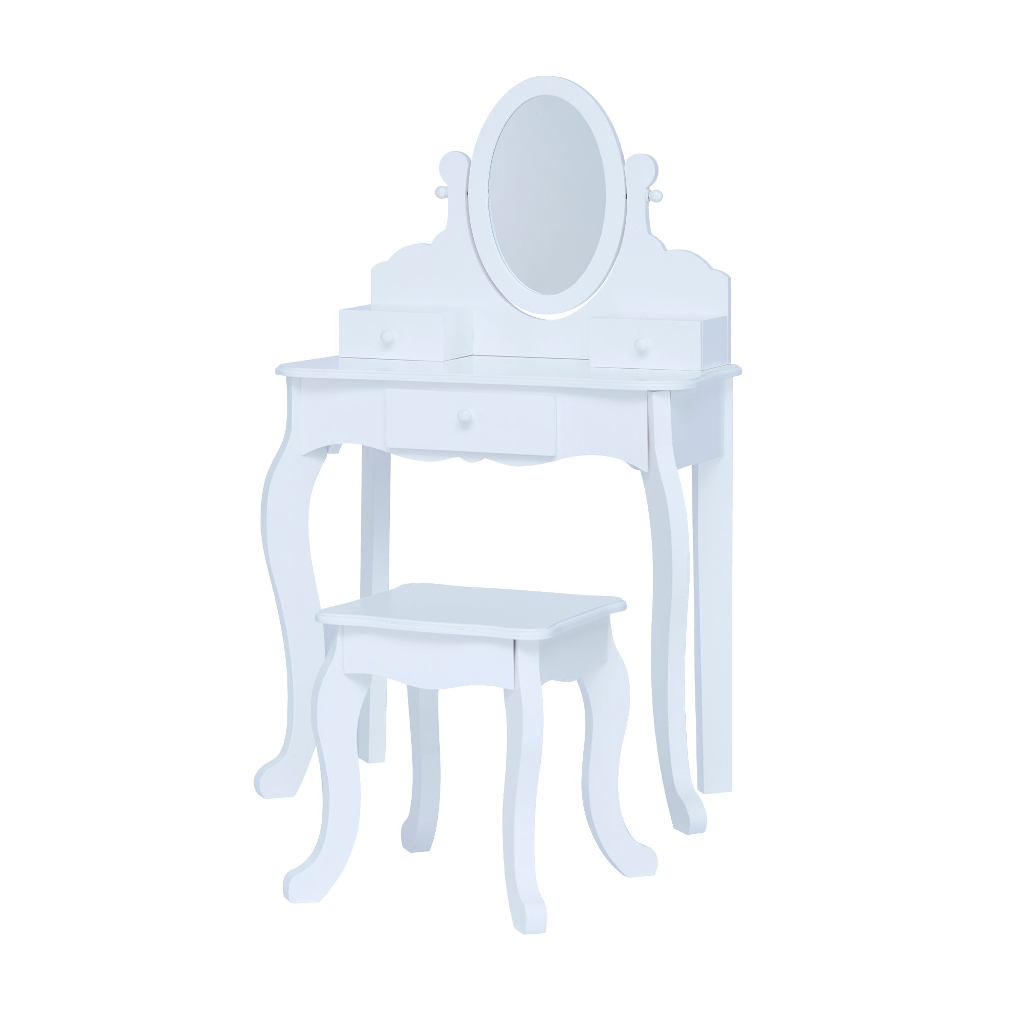  Teamson Kids Fantasy Fields - Little Princess Rapunzel Medium Vanity - White - Bonton