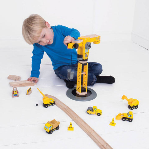 Big Crane Construction Set by Bigjigs Toys US