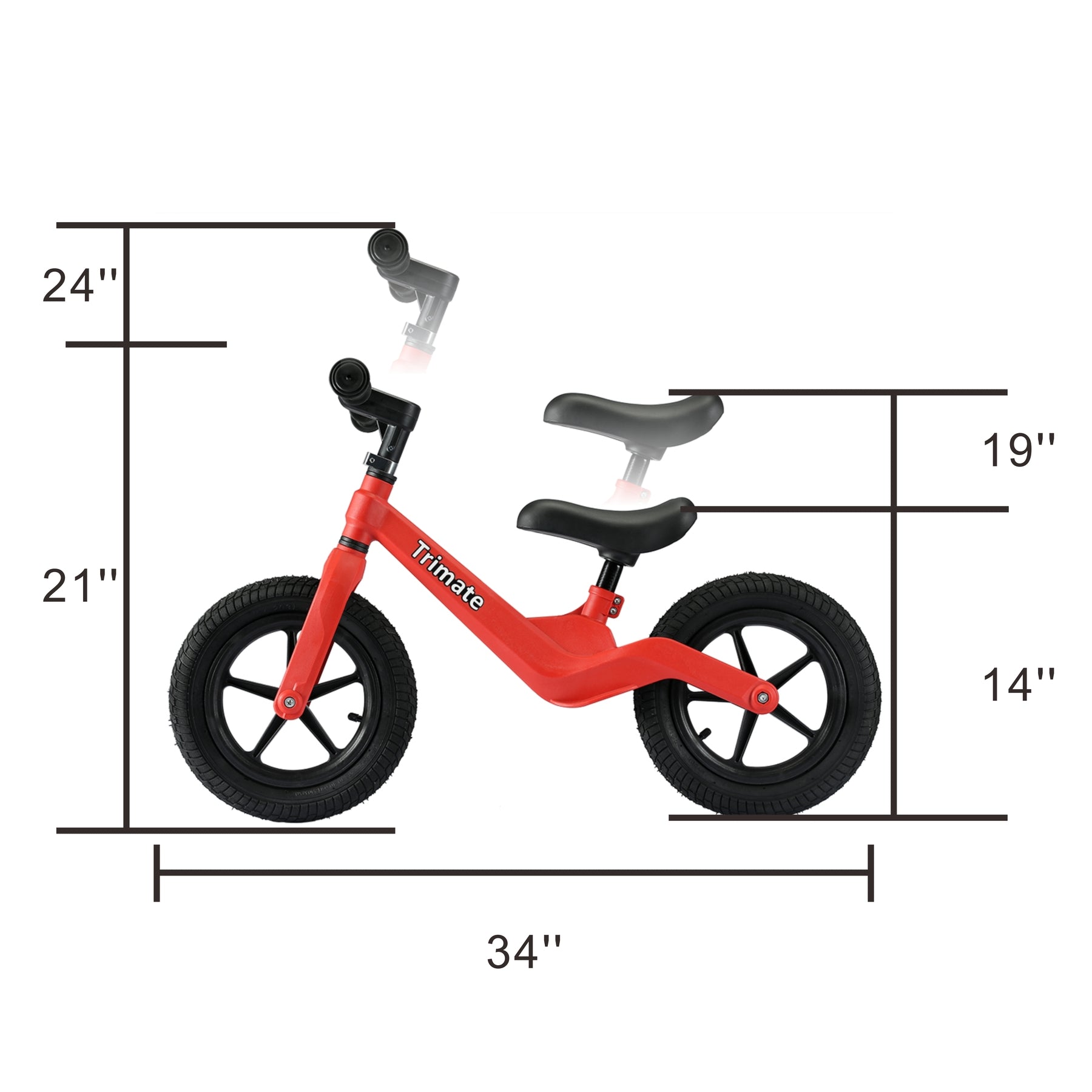  Trimate Trimate Toddler Balance Bike in Red - Red - Bonton